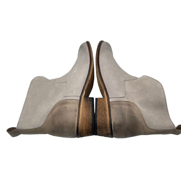 IVYLEE COPENHAGEN Gray Suede Split Front Boots Womens Size EU 38 / US 7.5 - Picture 7 of 11